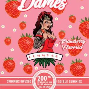 Dames Gummy Co. - Strawberry 200mg THC