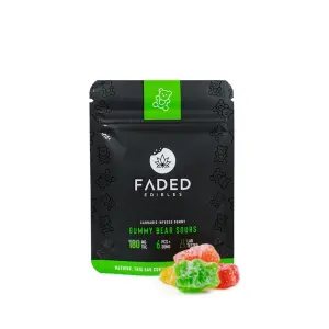 Faded Cannabis Edibles - 180mg Sour Gummy Bears