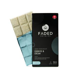 FADED CANNABIS CO - COOKIES AND CREAM CHOCOLATE BAR