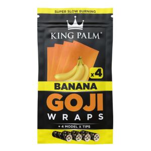 Goji Blunt Wraps – Banana Flavor – 4-Pack & Filter Tips