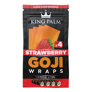 Goji Blunt Wraps – Strawberry Flavor – 4-Pack & Filter Tips