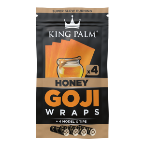 Goji Blunt Wraps – Honey Flavor – 4-Pack Wraps & Filter Tips